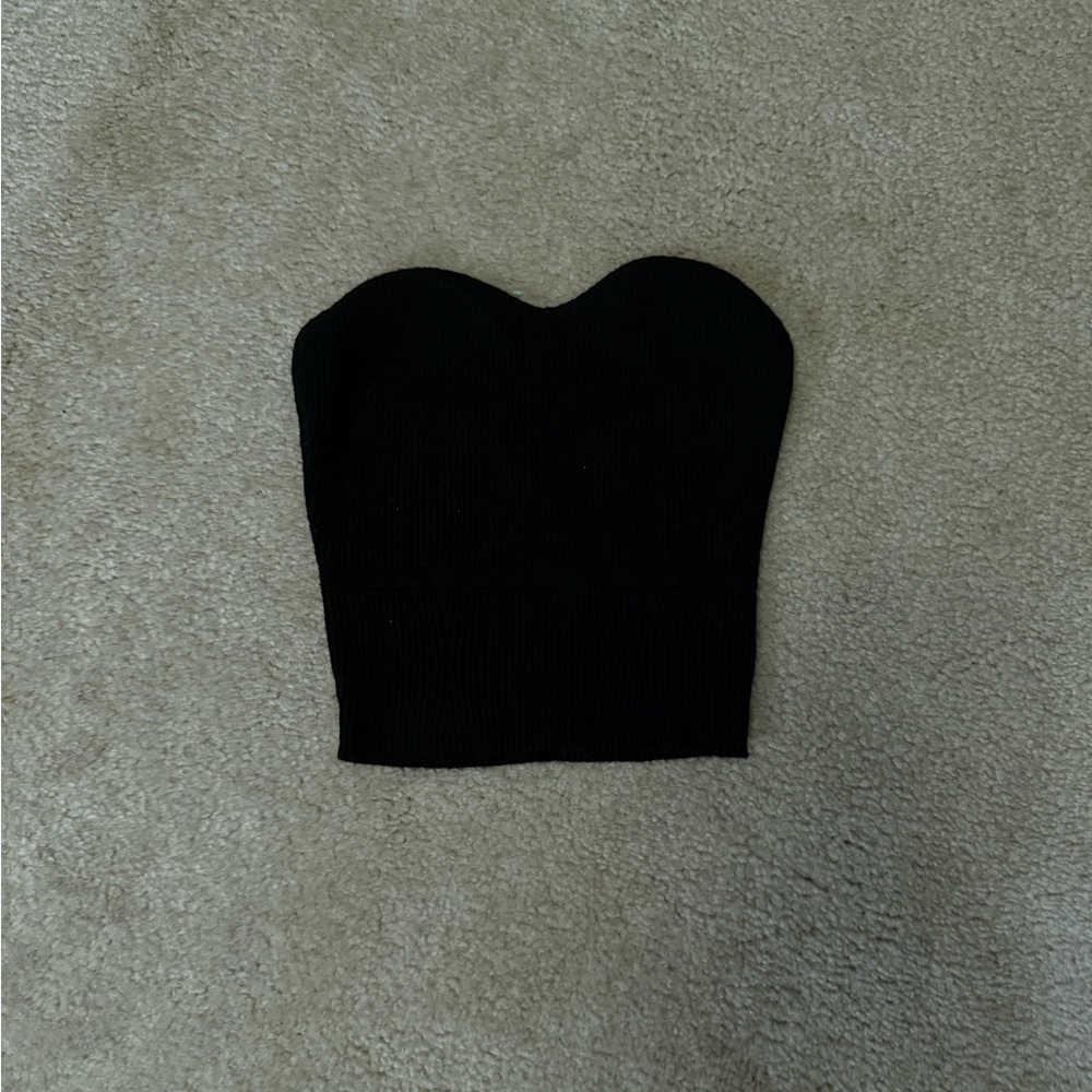 Elegant Black Strapless Top